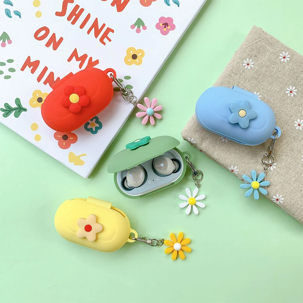 

Fashion Korean Flower Cover for Samsung Galaxy Buds / Buds+ Plus 2020 Case Charging Box Case Bluetooth Earphone Protective Skin