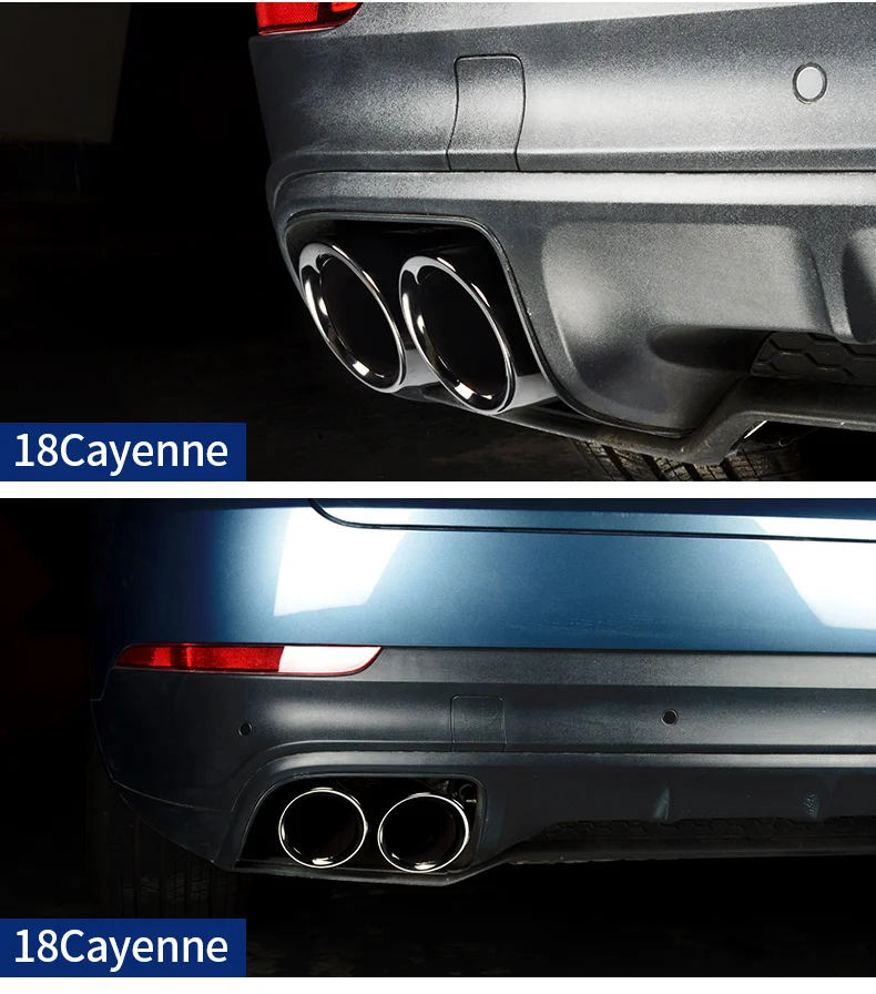 Для Porsche 18-19 Cayenne модифицированный шлейф горло 19 Macan Palamera 718GTS четыре из Спортивной выхлопной трубы глушитель хвост горло