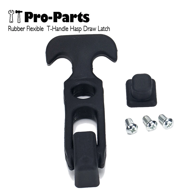 New Rubber Flexible T-Handle Hasp Draw Latch For RV Tool Box Cooler Golf Elastic Shock Absorption Buckle Thermos Toolbox | Автомобили и