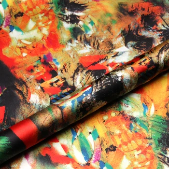 

Abstract Printing 93%Silk 7%Spandex Wide118cm 19MM 2020 New