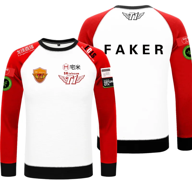 Skt толстовка мужская повседневная T1 толстовки флисовая FAKER WOLF Wolf BENGI BANG DUKE пустой
