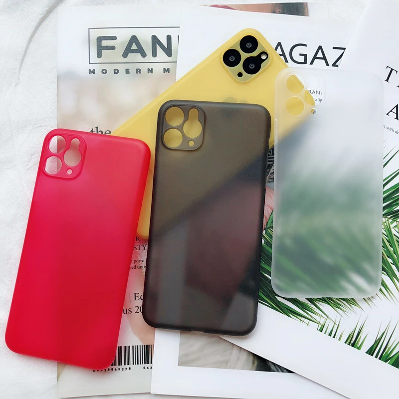 

PP Phone Case Luxury 0.4mm Phone Bag Transparent for Iphone 6 7 8 Plus Case Cover for Iphone 11 Pro XS MAX Case Fitted Case 6.5