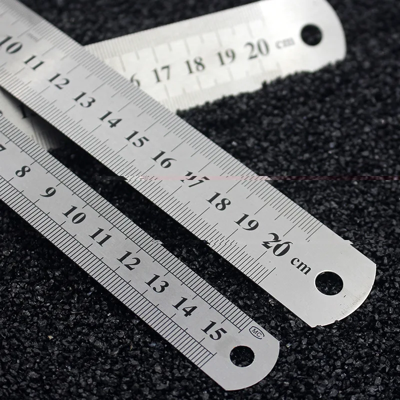 

Ruler 150-300 Double-Sided Measuring Ruler Steel Ruler Fine Art