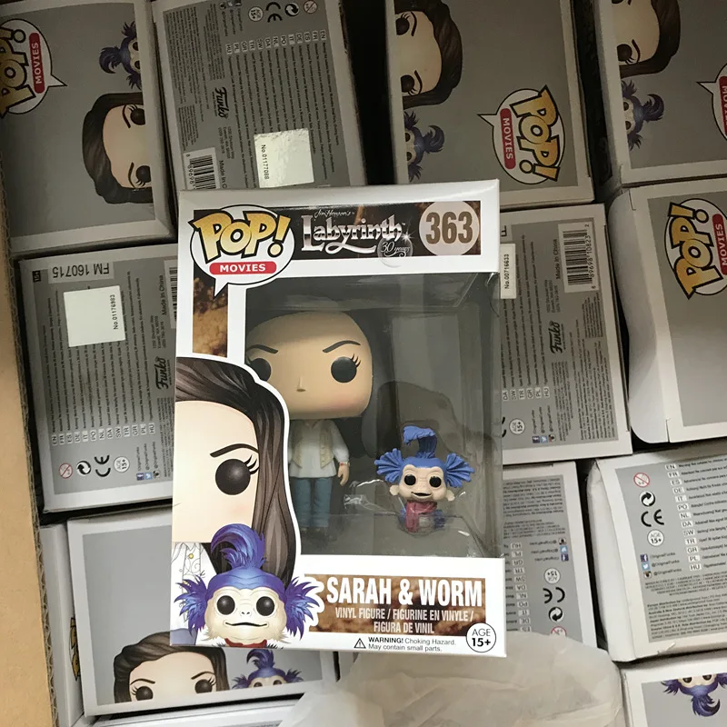 Funko pop официальные фильмы: лабиринт Сара и червь Виниловая фигурка Коллекционная