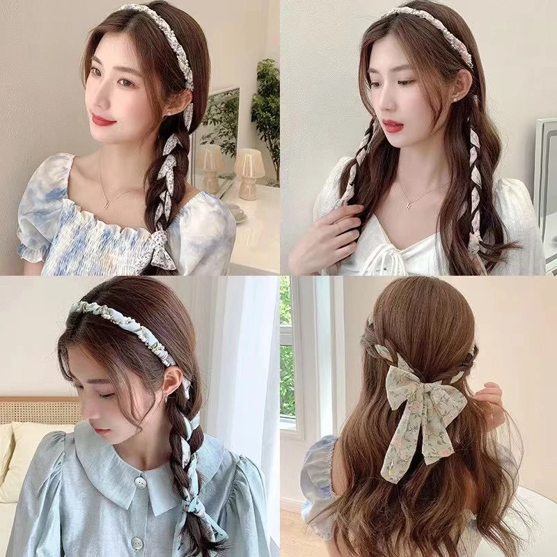 QCOOLJLY Fashion Multi-function Headdress Portable Folding Outer Start With Bundled Hair Hoop Tyle Band Accessories |