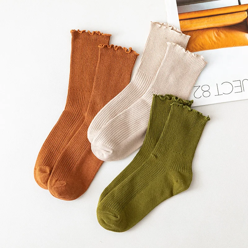 CARTELO New Solidn Women Socks Fashion Simple Casual Sport Breathable Cotton Thin Stockings Носки женские Meias Femininas