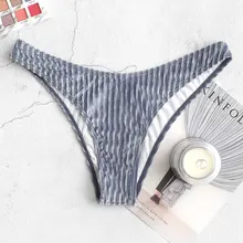 Раздельный бархатный купальник-бикини с высокой посадкой Zaful