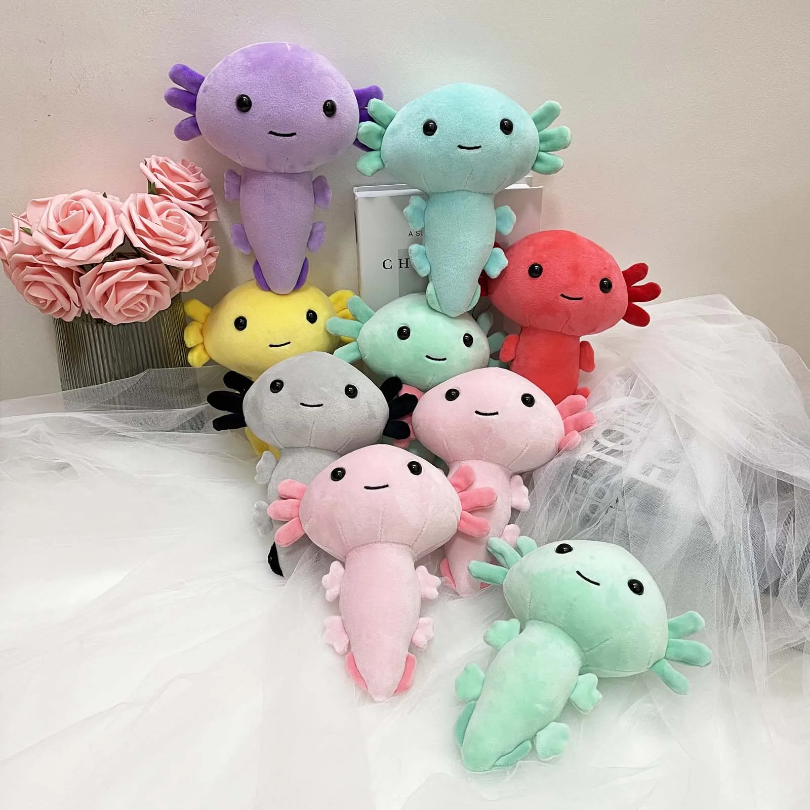 Pink Axolotl Plush Stuffed Toy Soft Animal Home Accessories Cute Animal Doll Children Gifts Baby Plush Toy Home Decoration Stuffed Plush Animals Aliexpress