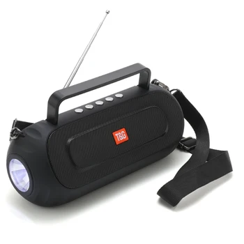 

TG803 Wireless Bluetooth Speaker Stereo Portable Speakers Subwoofer Bluetooth With flashlight with FM Outdoor Column Loudspeaker