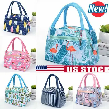 

Cute Women Ladies Girls Kids Portable Insulated Lunch Bag Box Picnic Tote Cooler