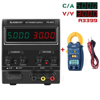 

EU Inventory Laboratory Power-Supply 30V 5A Lab Switch Adjustable Power Source Digital Voltage Stabilizer+Multimeter A3399