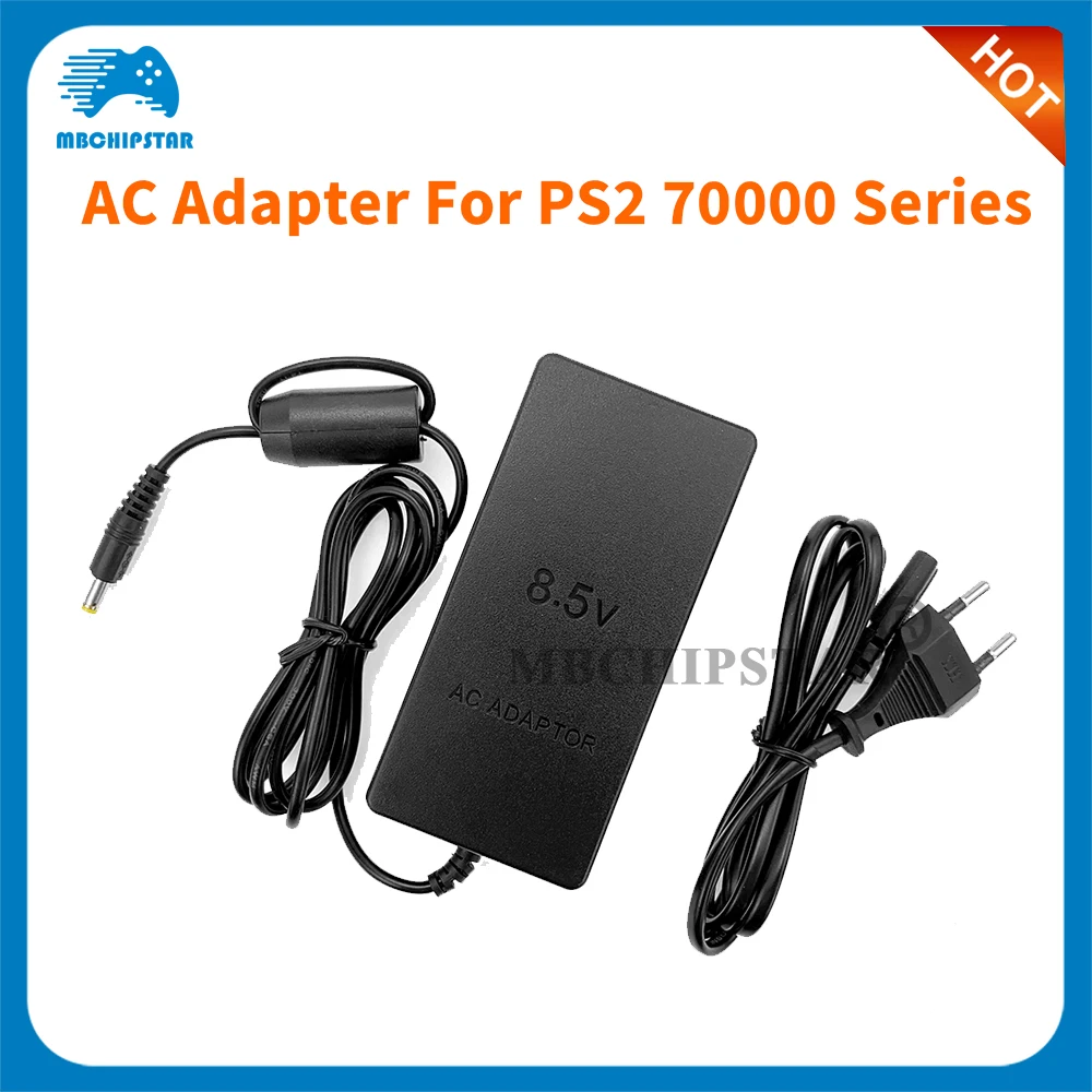 

Euro Plug Black AC Power Adapter for Sony Playstation 2 PS2 Slim 70000 Input AC 100~240V 50 / 60Hz Output 8.5V