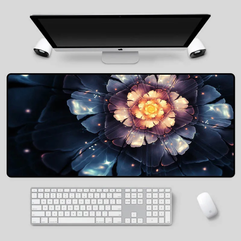 

XGZ Large size flower keyboard mat plant as a table mat high quality rubber non-slip mouse pad