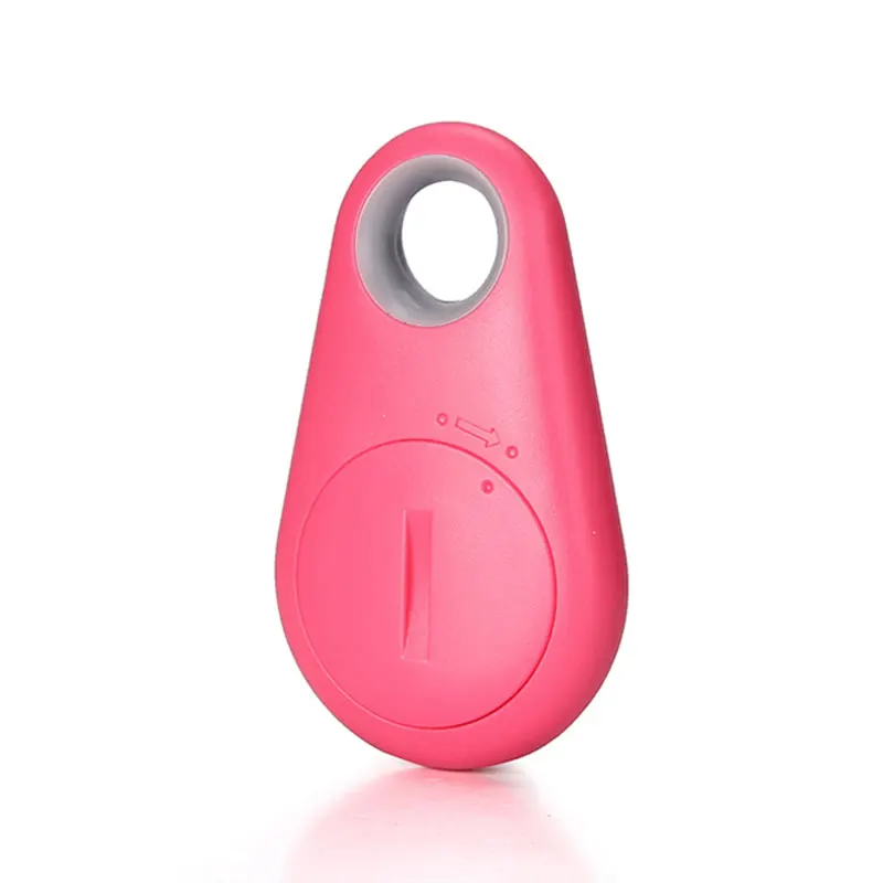 Розовый DOITOP Keychain Finder GPS Locator Anti Lost Alarm Water Drop Triangle Anti-Lost Device Child Pet Wallet Tracker Smart Finder - Цвет: Розовый