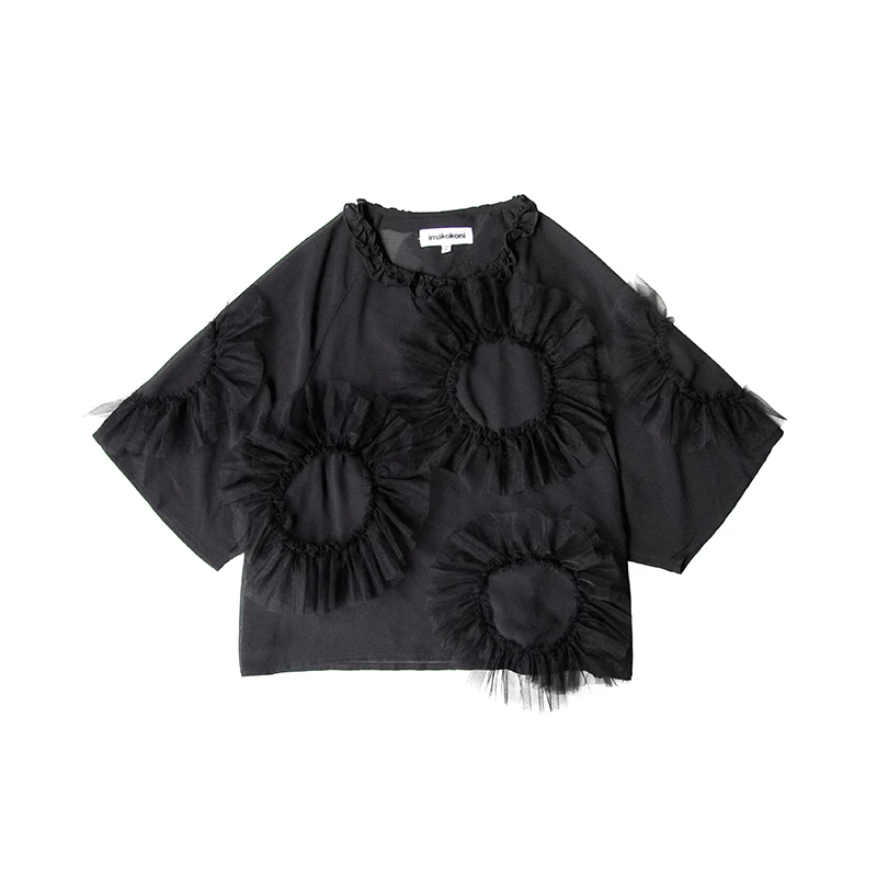 imakokoni chiffon shirt female loose large size
