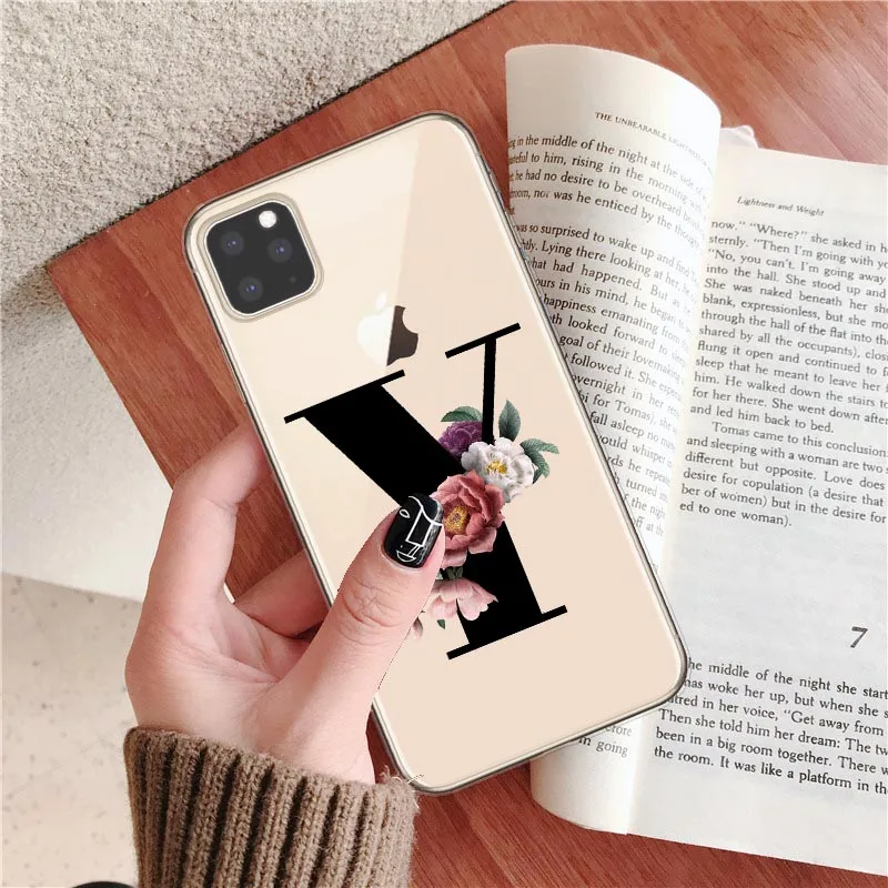 Custom New Phone Case For iPhone 11 Pro Max Wireless charging Fashion Customized initial Soft For iPhone X XR XS MAX 7 8 Plus