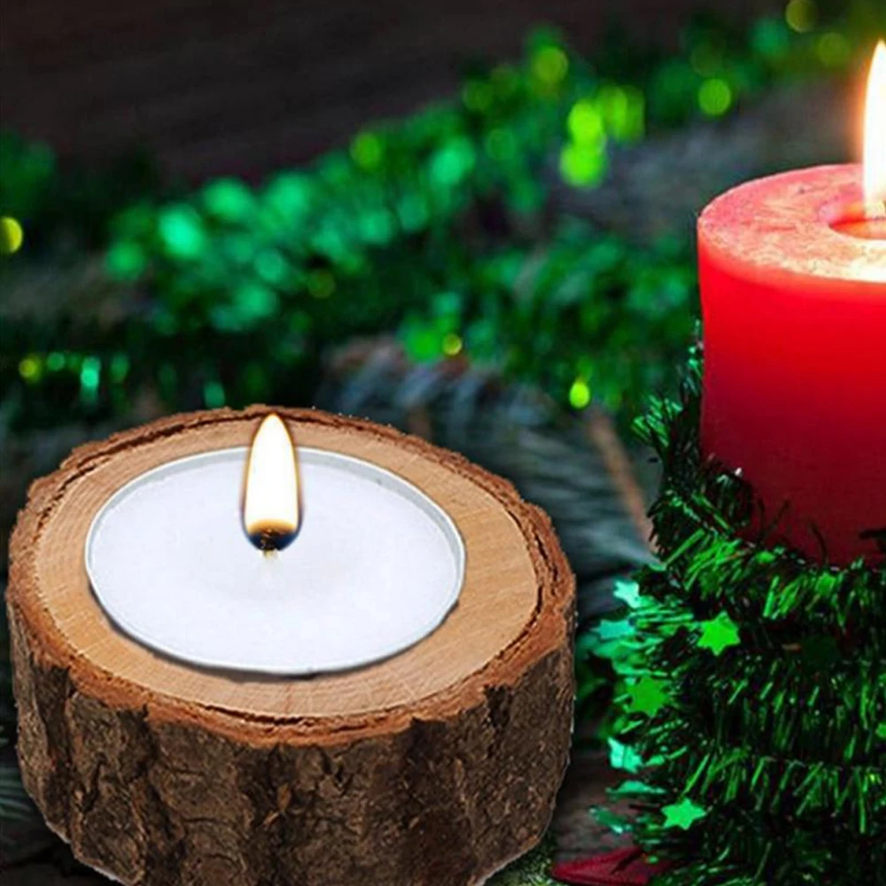 Деревянный подсвечник дизайн столба Подсвечники Tealight деревянный подсвечник Мини цветочный горшок для оформления дома