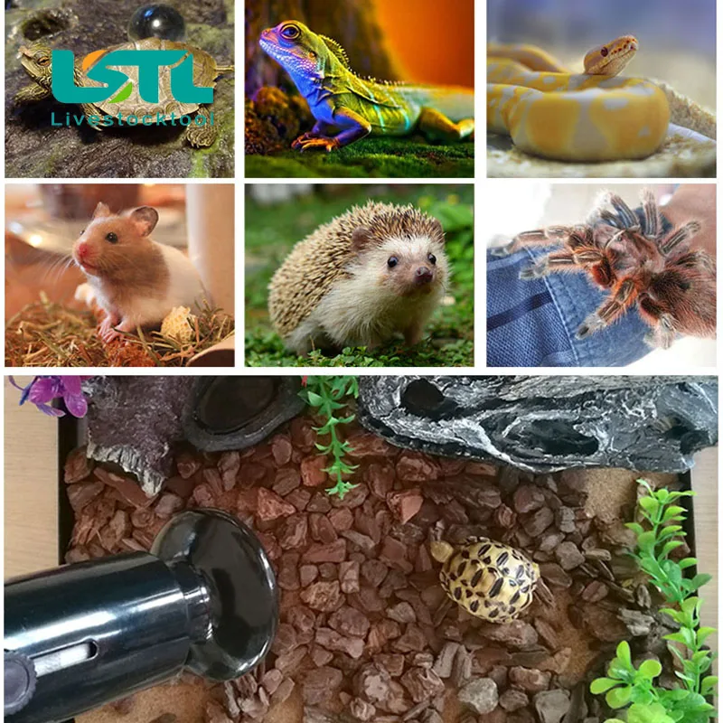 Pet Reptile Heating Bulb Infrared Ceramic Emitter Heat Lamps Pet Brooder Reptile Lamp 220V-240V 2 Pcs infrared lamp