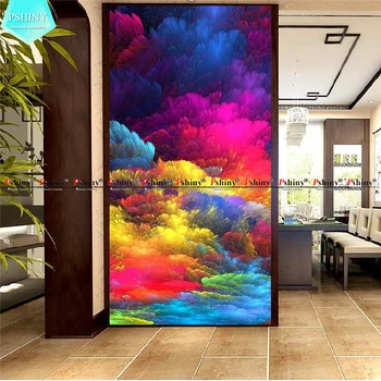 

PSHINY 5D DIY Diamond embroidery sale colorful art picture Full drill with round rhinestone Diamond Painting cross stitch new