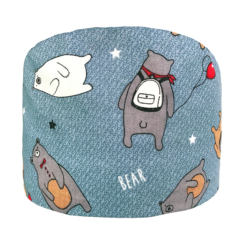 VIAOLI men women medical scrubs pharmacy Work Cap surgery nurse Hat Oral cavity Dental Clinic Pet Veterinary Surgical Cap118