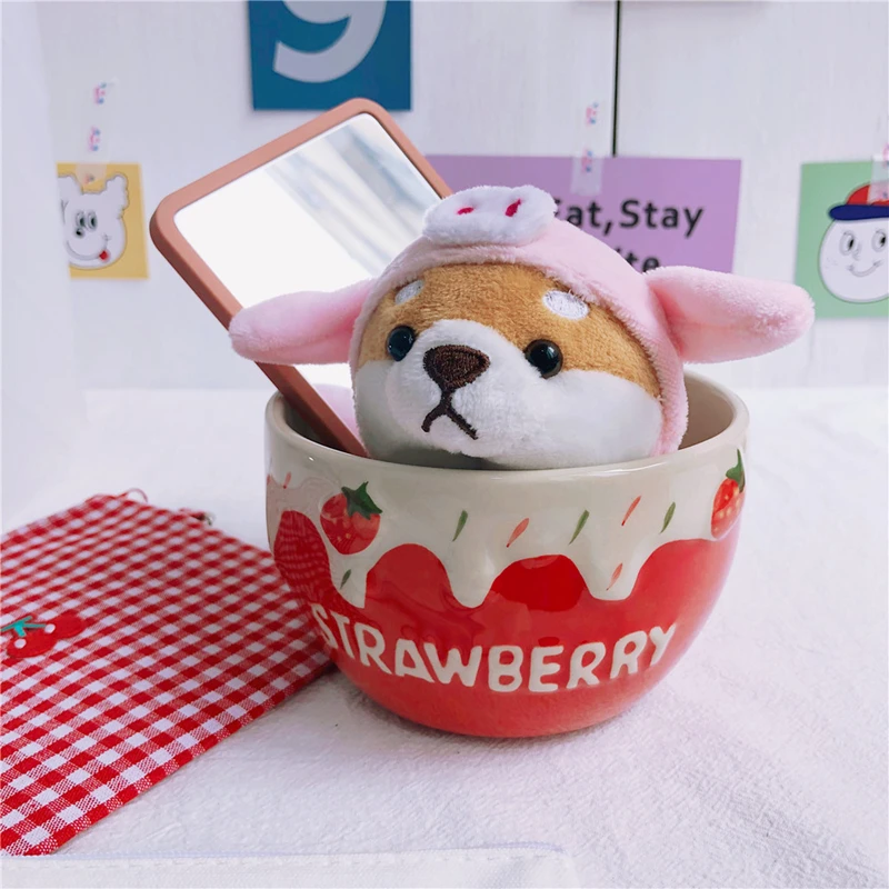 10 см милый плюшевый брелок Kawaii Забавный кулон для платья чучела животных мягкая