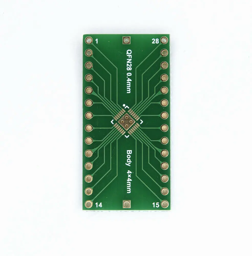 

QFN28 к DIP28 контактный адаптер IC розетка тест-эксперимент плата 5*5 4*4 PCB