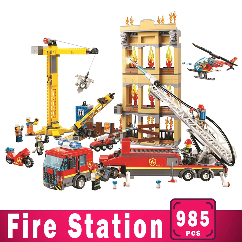 Купить Конструктор Лего Пожарная