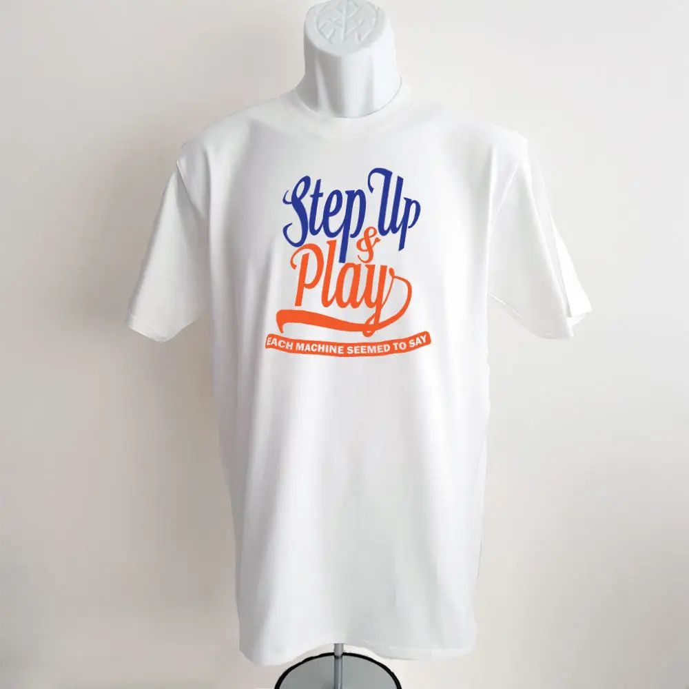 T-Shirt Tra I Rangers Penny Arcade Roy Orbison Step Up And Play Tshirt Regalo Tinta Unita