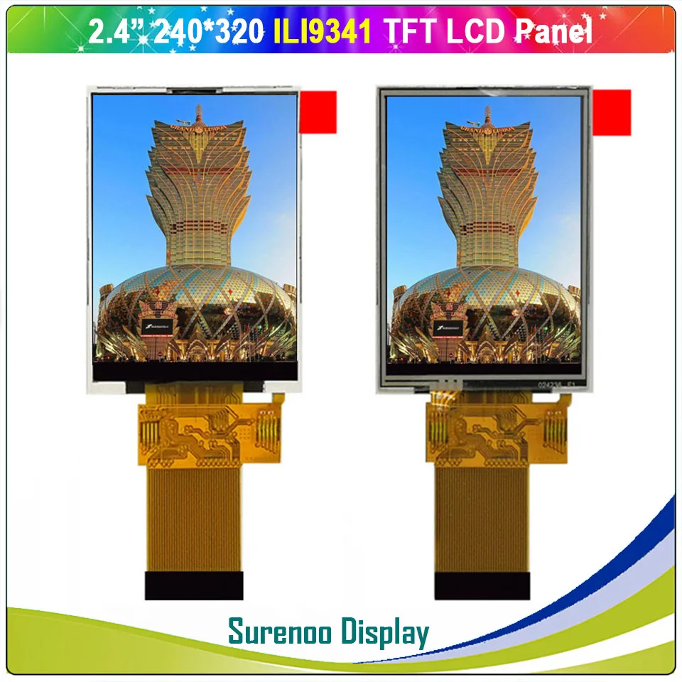 2 4-дюймовый 240х320 37P/0 5 8/16 бит параллельный MCU TFT ЖК-экран LCM ILI9341 с резистивной