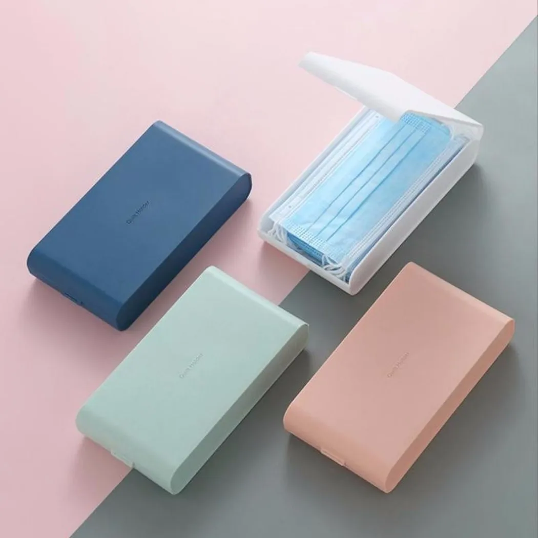 Mask Storage Box 11*4*20cm PP Simple Portable Disposable Mask Storage Box Dustproof Seal Storage Box