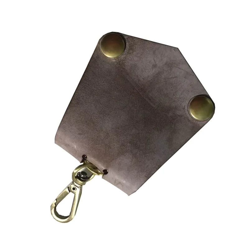

Fog Wax Cowhide Car Key Leather Keychain Waist Hanging Handmade Leather Goods Women's Car Key Men Car