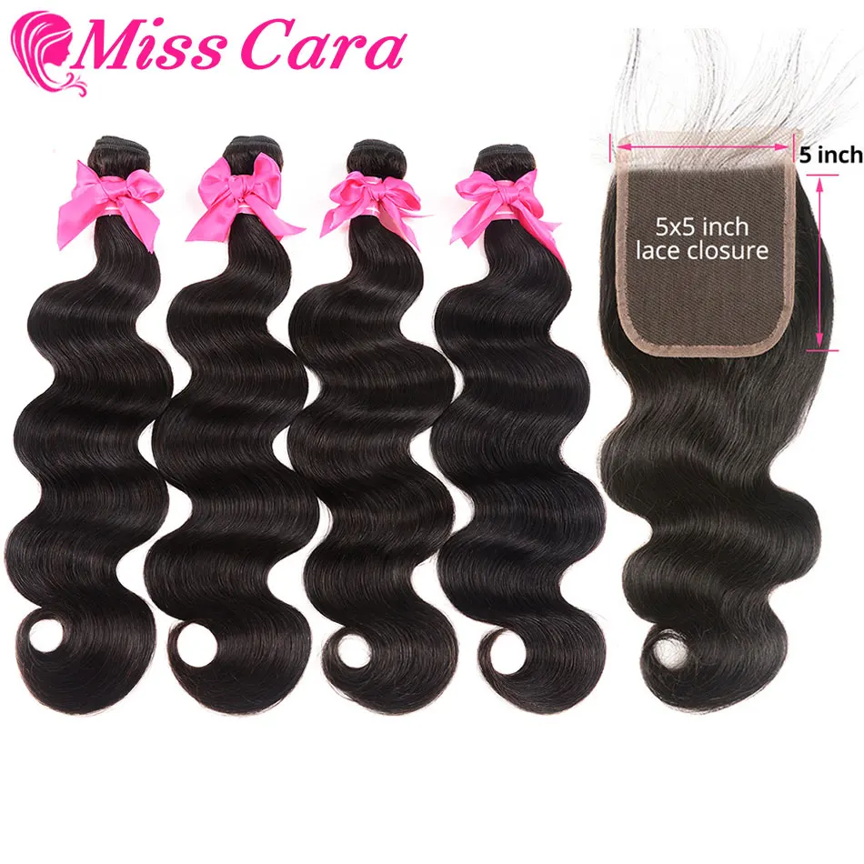 com 5x5 encerramento 100% cabelo humano 3