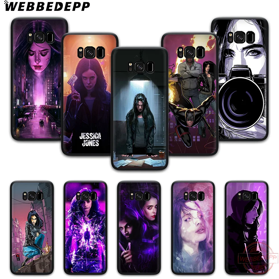 WEBBEDEPP Джессика Джонс мягкий чехол для телефона с изображением цветов Samsung S6 S7 край