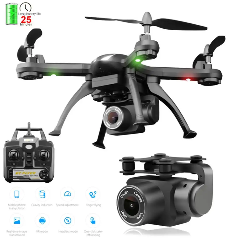 

Drone with 1080P HD 4K Camera WiFi FPV Live Video RC Foldable Quadcopter Altitude Hold Headless Mode