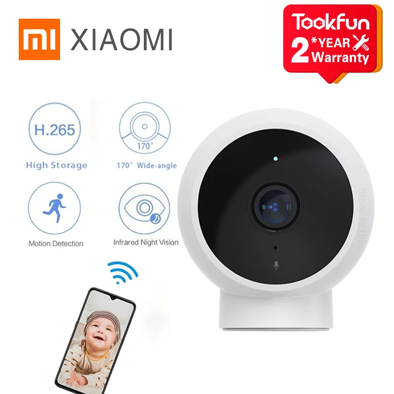 Xiaomi Smart Camera Standard Edition 170 ° инфракрасное ночное видение 1080p HD IP56 Водонепроницаемый