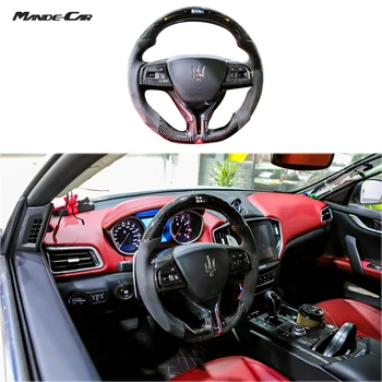 

carbon fiber Steering wheel with LED Display style for Maserati Ghibli