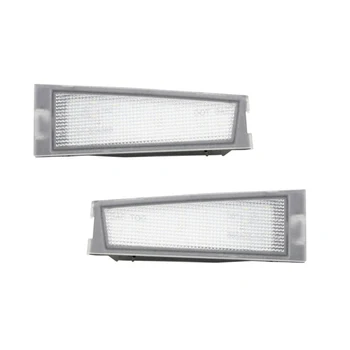 

2 Pcs White LED License Plate Number Light Lamp White For Cadillac CTS Sedan 2008 2009 2010 Plug And Play