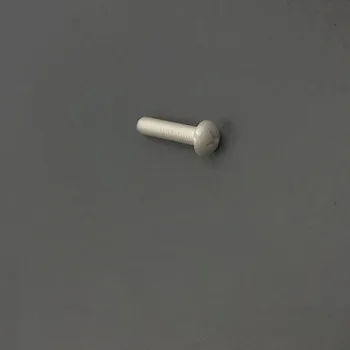 

2pcs M5 Allen round head high temperature resistant ceramic screws anti-corrosion insulation zirconia ceramics screw 25mm long