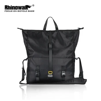 

Rhinowalk 25L Multifunction Riding Messenger Bag for Riding Working Travel Business Trip Portable Pannier Bag Black