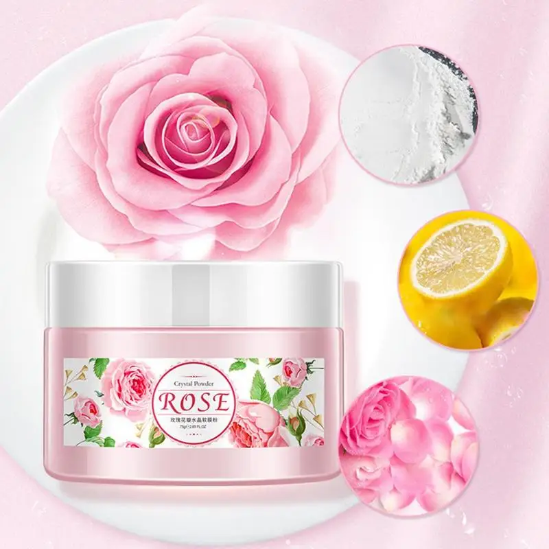 

Rose Brighten Face Mask Moisturizing Mild Plant extract Clean Shrink Pores Face alginate mask Petals Moisturizing Soft Body Care