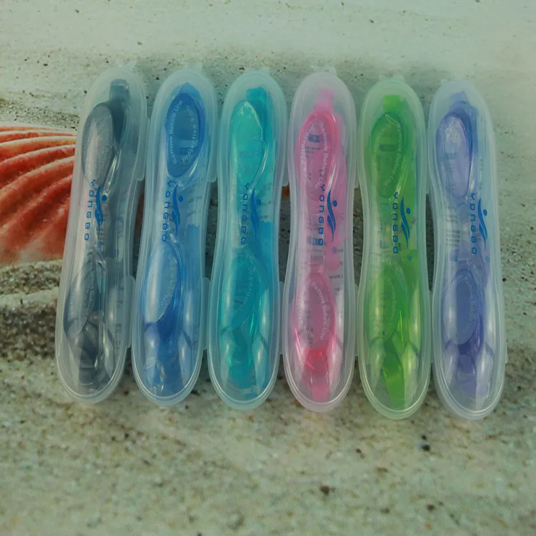

Boxed Waterproof Anti-fog Swimming Glasses One-piece Is Not Easy to Bad Goggles for Both Men And Women Plain Glass Goggles