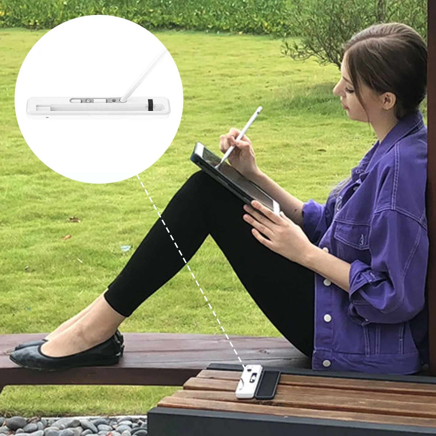 Для Apple Penicl коробка для хранения беспроводной зарядный чехол для переноски зарядное устройство приемный чехол карандаш держатель Подставка для Apple iPencil