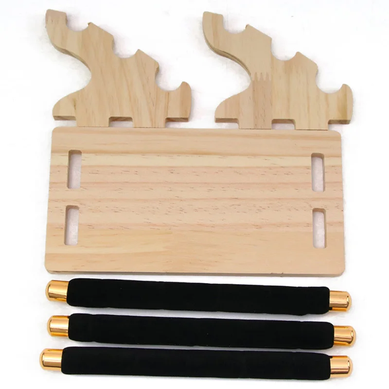 Wooden 3layers Rings Bracelets Necklaces Storage Luxurious Handmade DIY Jewelry Display Stand Ring Makeup Organzier Wholesale