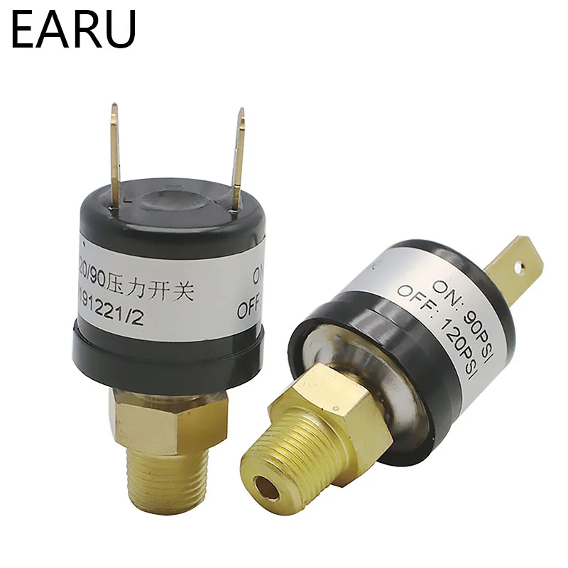 

1pc New Pressure Switches Valves Switch Air Compressor Pressure Control Switch Valve Heavy Duty 90 PSI -120 PSI hot