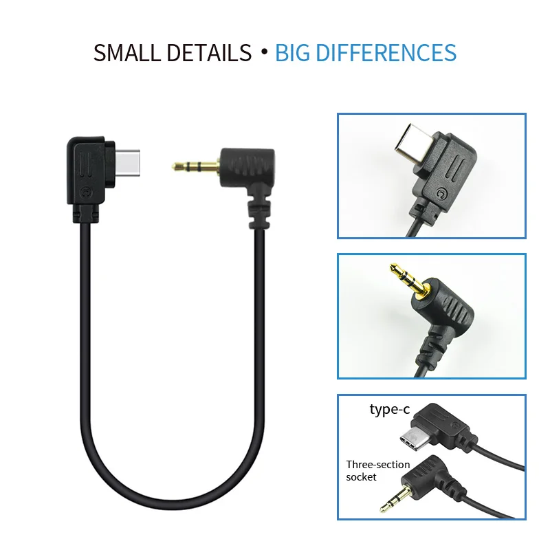 For Dji Ronin Sc、sc2/rs2 Control Cable For Fuji Xt2 Xt3 Xt4 Xt20 Xt30 Xh1 2.5mm Trs To Type-c - Handheld Gimbal Accessories -