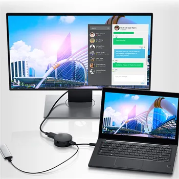 

6-in-1 Expansion Dock Converter USB-C to HDMI VGA DP RJ45 Ethernet Adapter for Laptop Notebook Accessories