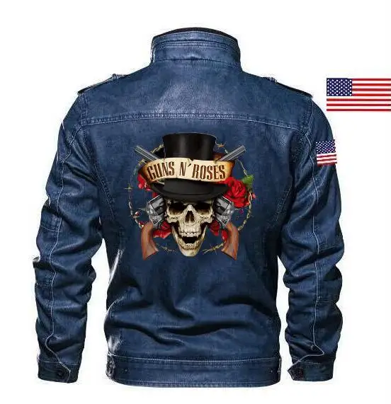 guns and roses denim jacket