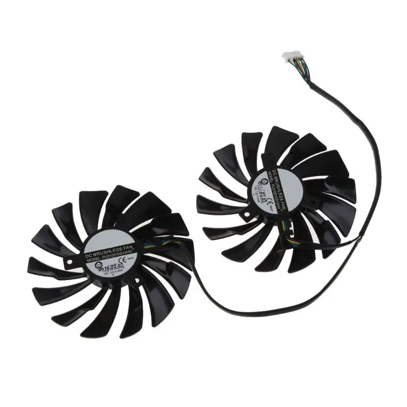 2шт 95 мм PLD10010S12HH 6Pin Видеокарта кулер VGA вентилятор для MSI GTX970 35EA|Охлаждающие