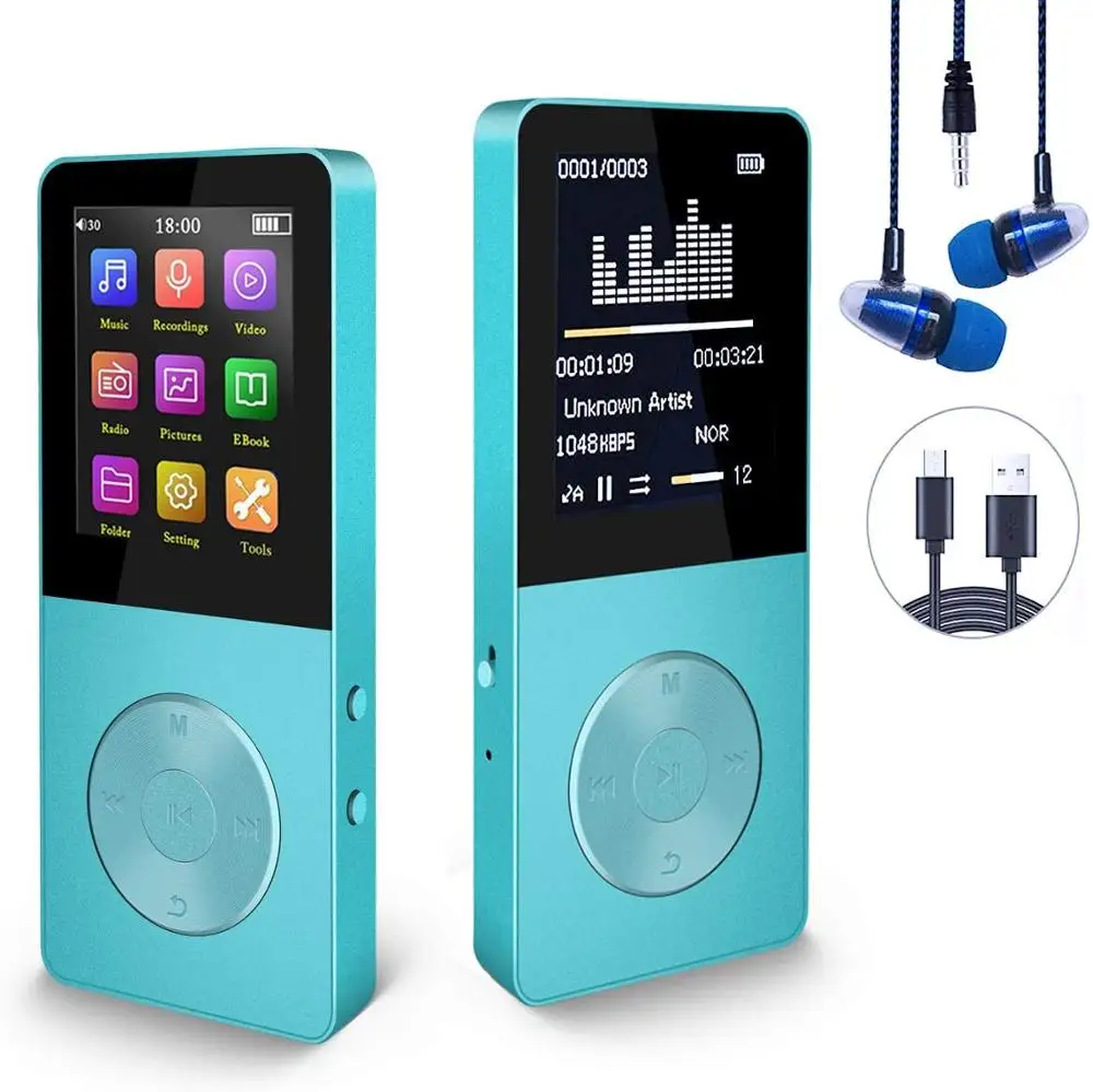 

Mini MP3 hifi player With Built-in Speaker 8GB MP3 Music Player with speaker mp4 mp4-player mp 4 All Aluminum Alloy walkman fm