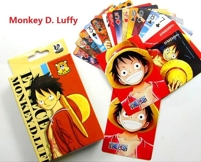 54 шт./компл. цельная коллекция Monkey D. Luffy Poker& Roronoa Zoro игровая коллекция карт детские игрушки подарок - Цвет: luffy